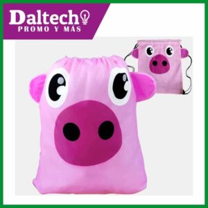 MORRAL DE CORREA CARA DE CERDITO <br> Precio a partir de 100 pzas</br>