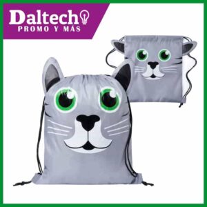 MORRAL DE CORREA CARA DE GATO <br>Precio a partir de 100 pzas </br>