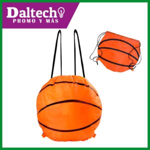 LD1004 MORRAL DEPORTIVO DE CORDON MOD. BASKETBALL <br> Precio a partir de 100 pzas</br>
