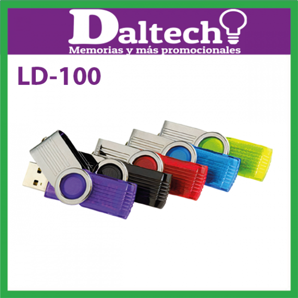 LD100 USB</br></br>4 GB $51 ($60 c/iva)</br>8 GB $56 ($65 c/iva)</br>16 GB $62 ($72 c/iva)</br>32 GB $80 ($93 c/iva)</br>64 GB $74 ($86 c/iva)</br>