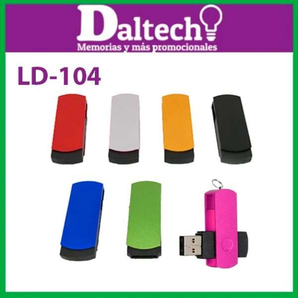 LD104 USB</br></br>4 GB $55 ($64 c/iva)</br>8 GB $64 ($75 c/iva)</br>16 GB $70 ($81 c/iva)</br>32 GB $84 ($97 c/iva)</br>64 GB $98 ($113 c/iva)