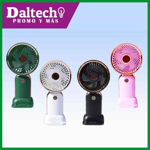 LD402 Mini Ventilador Recargable Linea Dorada <br> Precio a partir de 100 pzas </br>