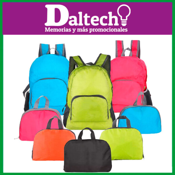 LD1008 Mochila Plegable <br> Precio Mayoreo 100 pzas </br>