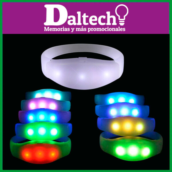 LD705 Pulsera Audio Rítmica 3 Leds (Activación por Sonido </br></br>